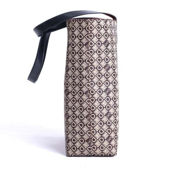 DASTI Reversible Tote Bag Large Waterproof Brown Monogram & Orange Travel Bag - Picture 10 of 14